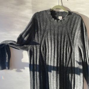 Thick grey sweater dress XL gorgeous and comfy!